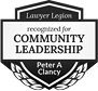 Lawyer Legion Peter A. Clancy Recognized for Community Leadership